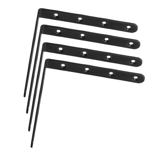 SOLUSTRE 4 Stück Teiliges Flachverbinder aus Edelstahl Robuste Mending Plates zur Möbelreparatur und Verstärkung Stabile Schwerlastwinkel für Holzzaun Bücherregal und Schrank Einfache von SOLUSTRE