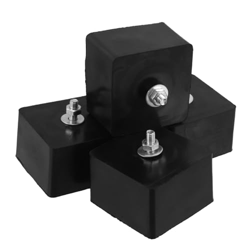 SOLUSTRE 4 Stück Teiliges Gummi-anti-vibrations-pad für Klimaanlagen Stoßdämpfende Gummipuffer Vibrationsdämpfende Montagehalterung Einsetzbar für Außen-klimageräte Schützende von SOLUSTRE