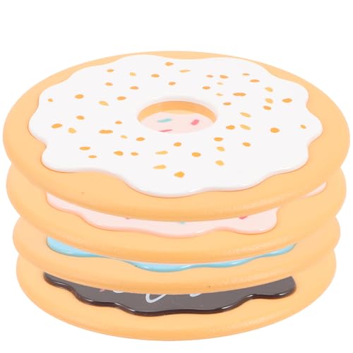 SOLUSTRE 4 Stück Teiliges Kreative Donut Tischuntersetzer aus Hochwertigem Material Hitzebeständig und rutschfest Waschbare Untersetzer für Kaffee Esstische Schützend und Dekorativ SOLUSTRE 4 Stück Teiliges Kreative Donut Tischuntersetzer aus Hochwertigem Material Hitzebeständig und rutschfest Waschbare Untersetzer für Kaffee Esstische Schützend und Dekorativ von SOLUSTRE