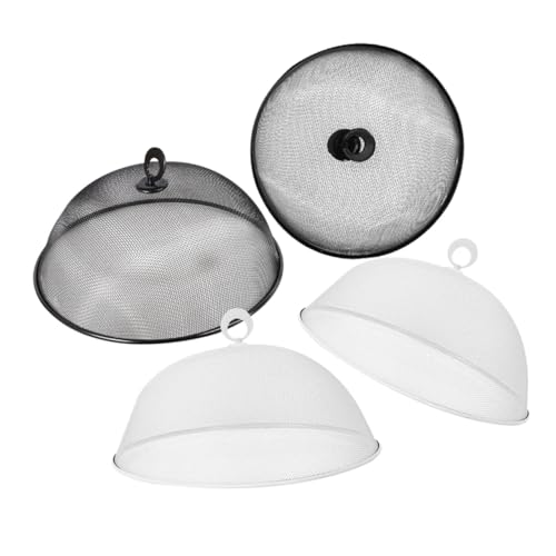 SOLUSTRE 4 Stück Teiliges Metall Lebensmittelabdeckung Wiederverwendbare Fliegenhaube mit Feinem Netz für BBQ Picknick und Täglichen Gebrauch SOLUSTRE 4 Stück Teiliges Metall Lebensmittelabdeckung Wiederverwendbare Fliegenhaube mit Feinem Netz für BBQ Picknick und Täglichen Gebrauch von SOLUSTRE