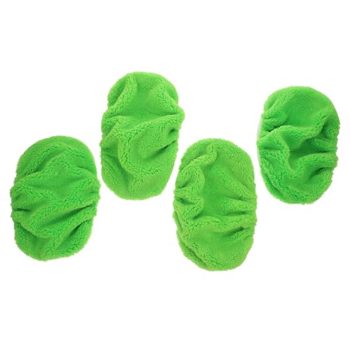 SOLUSTRE 4 Stück Teiliges Mikrofasermopp Ersatzköpfe Wiederverwendbare Kratzfreie Reinigungspads für Holzböden Fliesen und Versiegelte Böden Einfache Montage ohne Werkzeug Vielseitig und von SOLUSTRE