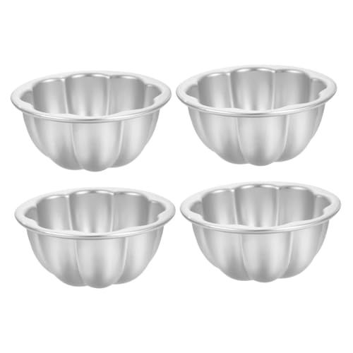 SOLUSTRE 4 Stück Teiliges Mini Kuchenform aus Aluminiumlegierung Hitzebeständig Gleichmäßige Wärmeleitung für Pudding Quiches Muffins Gebäck Geeignet für Party Tee und Familienessen SOLUSTRE 4 Stück Teiliges Mini Kuchenform aus Aluminiumlegierung Hitzebeständig Gleichmäßige Wärmeleitung für Pudding Quiches Muffins Gebäck Geeignet für Party Tee und Familienessen von SOLUSTRE