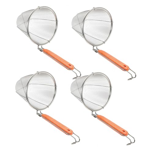 SOLUSTRE 4 Stück Teiliges Nudelsieb mit Edelstahl Spaghettosieb mit Holzgriff Feines Filtersieb für Pasta Knödel und Suppennudeln Rostfrei und Leicht Praktischer Küchenschaumlöffel SOLUSTRE 4 Stück Teiliges Nudelsieb mit Edelstahl Spaghettosieb mit Holzgriff Feines Filtersieb für Pasta Knödel und Suppennudeln Rostfrei und Leicht Praktischer Küchenschaumlöffel von SOLUSTRE