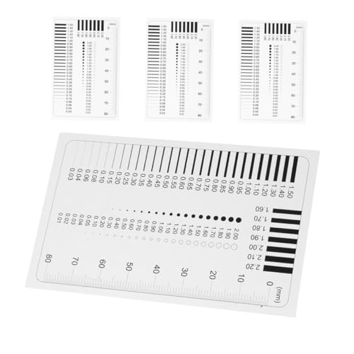 SOLUSTRE 4 Stück Teiliges Präzisions messlineal set Transparentes Messwerkzeug für Durchmesser Linienbreiten Defektmessung mit Hoher Genauigkeit für Industrie und Bau SOLUSTRE 4 Stück Teiliges Präzisions messlineal set Transparentes Messwerkzeug für Durchmesser Linienbreiten Defektmessung mit Hoher Genauigkeit für Industrie und Bau von SOLUSTRE