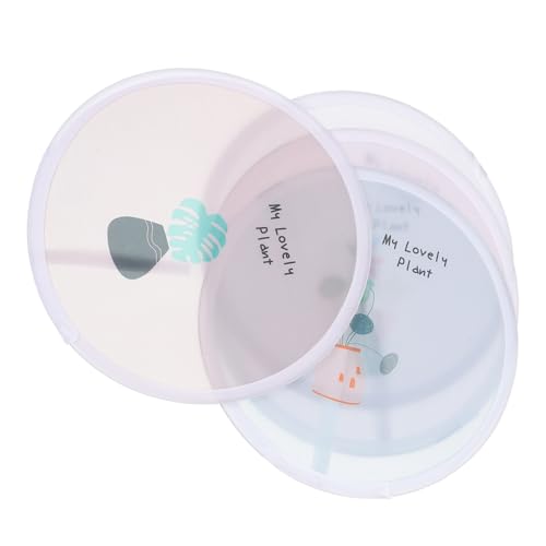 SOLUSTRE 4 Stück Teiliges Set Faltfächer Handfächer Rund Tragbar für Sommer für Festivals Partys und Hochzeiten Leicht und Kompakt Perfektes Accessoire für Heiße von SOLUSTRE