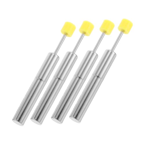SOLUSTRE 4 Stück Teiliges Soft Close Dämpfer für Mülleimer Hydraulischer Mechanismus für Geräuschloses Schließen von Abfallbehältern Geeignet für Unterschiedliche Deckelgewichte von SOLUSTRE