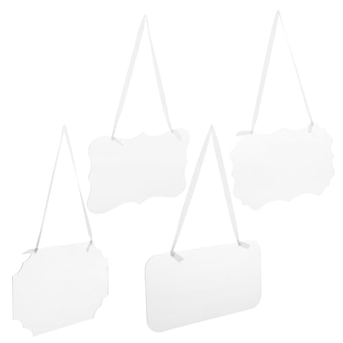 SOLUSTRE 4 Stück Teiliges Transparentes Schild mit Leeren Reserviert-kennzeichen für Hochzeit Leichte Hängende DIY Sitzplatzmarkierungen für Veranstaltungen Zuhause und Büro von SOLUSTRE