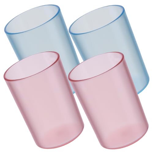 SOLUSTRE 4 Stück Teiliges Wiederverwendbare Transparente Mundspülbecher aus Stabilem Kunststoff Vielseitig Einsetzbare Trink und Zahnputzbecher für Badezimmer Blau SOLUSTRE 4 Stück Teiliges Wiederverwendbare Transparente Mundspülbecher aus Stabilem Kunststoff Vielseitig Einsetzbare Trink und Zahnputzbecher für Badezimmer Blau von SOLUSTRE