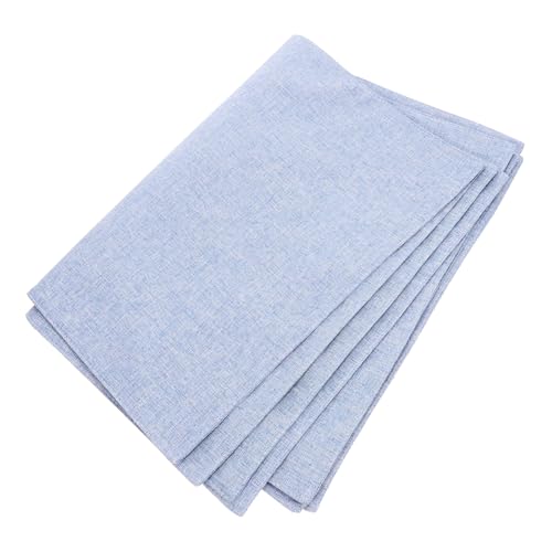 SOLUSTRE 4 Stück Tischset Aus Leinen Farmhouse Tischläufer Platzieren Sie Matte Beige Matten Platzieren Waschbar Tischsets Für Westliche Restaurants Einfache Tischsets Sky-Blue Flachs von SOLUSTRE