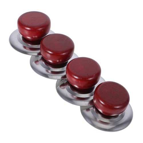 SOLUSTRE 4 Stück Topfdeckelgriff Edelstahl Hitzebeständig Kompakt Robust Rutschfest Ersatzgriff für Kleine Pfannendeckel Einfache Montage Küchenzubehör SOLUSTRE 4 Stück Topfdeckelgriff Edelstahl Hitzebeständig Kompakt Robust Rutschfest Ersatzgriff für Kleine Pfannendeckel Einfache Montage Küchenzubehör von SOLUSTRE
