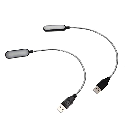 SOLUSTRE 4 Stück USB-computerlicht Notebook-Lampe Computer Laptops Praktische Laptoplampe Laptop-Computer Tragbare Laptop-Lampe Laptop-leselampe Pro Led Metallschlauch Nachtlicht von SOLUSTRE