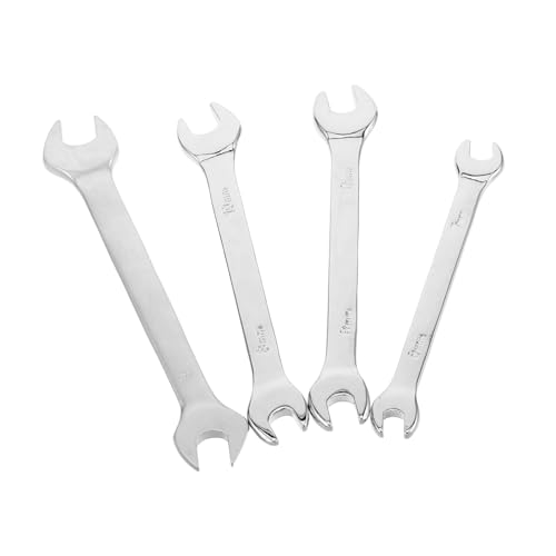SOLUSTRE 4 Teiliger Doppelseitiger Anschlagschlüssel Autoschlüssel Doppelmaulschlüssel Spannschlüssel Plummer Maulschlüssel Maulschlüssel Schlagschlüssel Dünner von SOLUSTRE