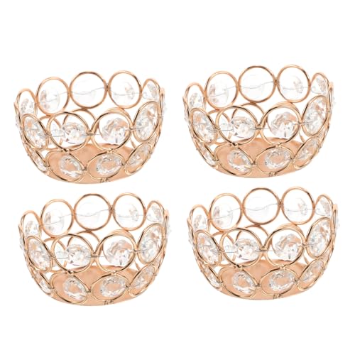 SOLUSTRE 4pcs Dekorative Kerzenhalter Cup Esstisch Kerzenhalter Retro Iron Candle Halter Für Hochzeits Heimparty -Dekorationen von SOLUSTRE