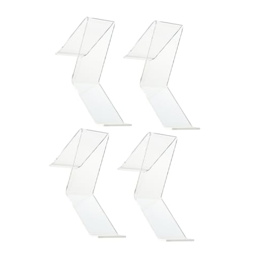 SOLUSTRE 4stücke Transparente Schuhdisplay-ständer Schuhhalter Für Schaufenster Platzsparendes Design Für Geschäfte Und Wohnungen von SOLUSTRE