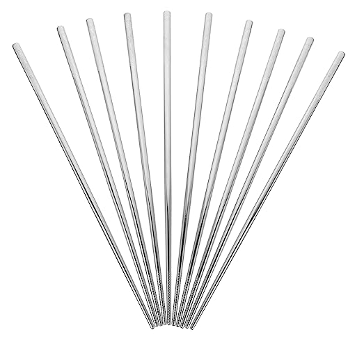 SOLUSTRE 5 Paare Essstäbchen Rutschfeste Leichte Wiederverwendbare Tischbesteck für Zuhause und Party Spülmaschinenfest mit Gravierten Mustern Geschenkbox von SOLUSTRE