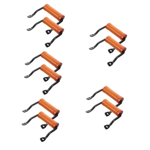 SOLUSTRE 5 Sätze Ersatzgriff Für Töpfe Und Pfannen Teiliges Aus Holz Und Langlebig Geeignet Für Dampf Und Saucentöpfe Für Heimische Küche Robuster Seitengriff 2 Stück * 5 von SOLUSTRE
