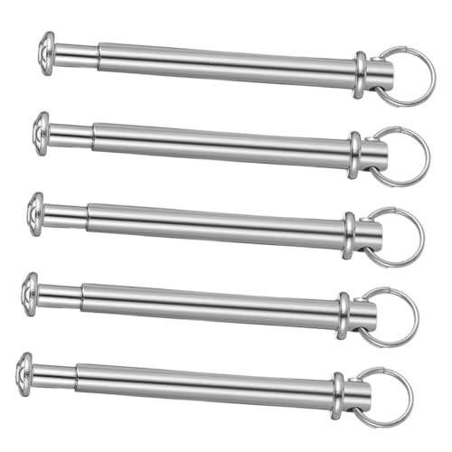 SOLUSTRE 5 Sätze Faltbarer Fächer Ersatznieten Metallachse Rivets und Muttern mit Befestigungsring Stabile Handfächer Reparaturteile Einfach zu Montieren und Langlebig von SOLUSTRE