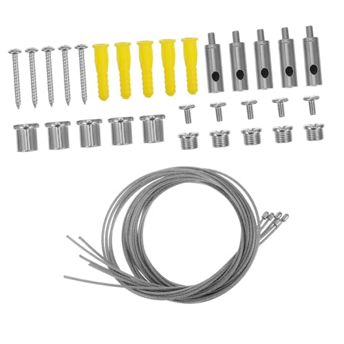 SOLUSTRE 5 Sätze Stabiles Deckenhängekabel aus Stahlseil mit Aluminiumprofil Praktische Seilaufhängung für Pendelleuchten Installieren Sicheres Aufhängen Ästhetisches Design für Wohnräume SOLUSTRE 5 Sätze Stabiles Deckenhängekabel aus Stahlseil mit Aluminiumprofil Praktische Seilaufhängung für Pendelleuchten Installieren Sicheres Aufhängen Ästhetisches Design für Wohnräume von SOLUSTRE