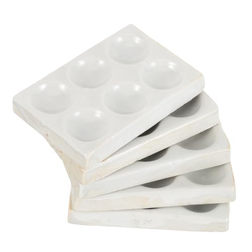 SOLUSTRE 5 Stck Porzellan Reaktionsplatte Keramik Spotplatte für Chemische Tests Laborversuche Experimente Weiße Stabile Keramikplatte für Chemielabor SOLUSTRE 5 Stck Porzellan Reaktionsplatte Keramik Spotplatte für Chemische Tests Laborversuche Experimente Weiße Stabile Keramikplatte für Chemielabor von SOLUSTRE
