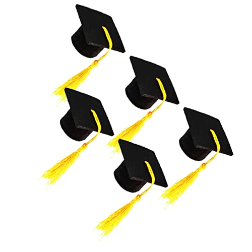 SOLUSTRE 5 Stück Doktorhutdekoration Abschluss Flaschendeckel Abschlussflaschen -Topper klein basteln Graduationsparty Gefälligkeiten Abschlussflaschendekorationen Yellow SOLUSTRE 5 Stück Doktorhutdekoration Abschluss Flaschendeckel Abschlussflaschen -Topper klein basteln Graduationsparty Gefälligkeiten Abschlussflaschendekorationen Yellow von SOLUSTRE