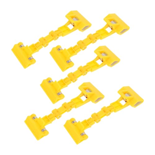 SOLUSTRE 5 Stück Doppelte Malerklemmen aus Kunststoff Praktische Doppelseitige Zeichentafel Clips für Staffeleien Stabile Multifunktions Clips zum Fixieren von Skizzen und Vorlagen von SOLUSTRE