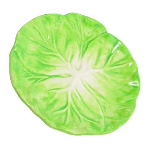 SOLUSTRE 5 Stück Keramikplatte Kohlblatt Form Stabile Servierplatte aus Hochwertigem Material für Frühstück Salate und Desserts Spülmaschinenfest für Zuhause und Restaurant SOLUSTRE 5 Stück Keramikplatte Kohlblatt Form Stabile Servierplatte aus Hochwertigem Material für Frühstück Salate und Desserts Spülmaschinenfest für Zuhause und Restaurant von SOLUSTRE