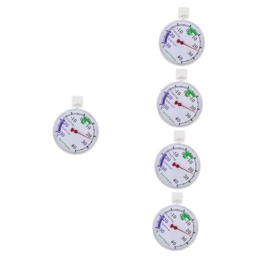 SOLUSTRE 5 Stück Kühlschrankthermometer mit Präzisem Sensor Analog Thermometer für Kühl und Gefrierschränke für Zuhause und Einzelhandel Einfache Installation und Bedienung von SOLUSTRE