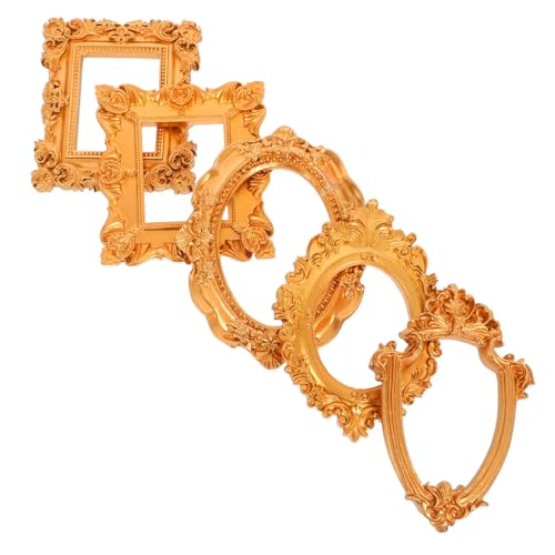 SOLUSTRE 5 Stück Mini Vintage Bilderrahmen aus Resin Retro Europäischer Stil Kleine Vintage Fotorahmen für DIY Wanddeko Fotografie Requisiten Kompakte Retro Rahmen für Wohnkultur und SOLUSTRE 5 Stück Mini Vintage Bilderrahmen aus Resin Retro Europäischer Stil Kleine Vintage Fotorahmen für DIY Wanddeko Fotografie Requisiten Kompakte Retro Rahmen für Wohnkultur und von SOLUSTRE
