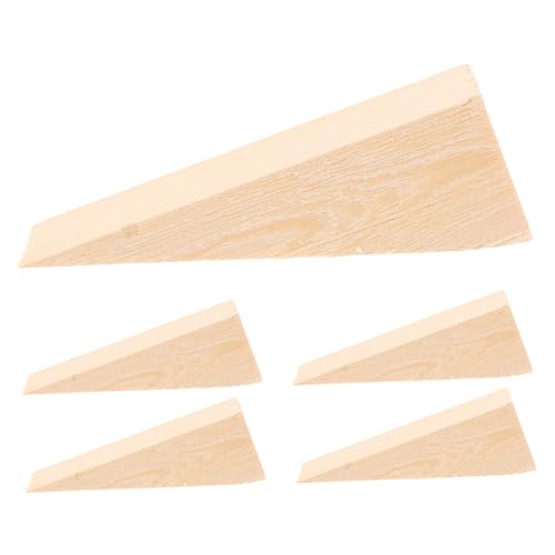 SOLUSTRE 5 Stück Möbelkeile aus Holz Nivellierer für Stühle und Tische Stabilisierende Abstandshalter für Unebene Böden Leicht und Tragbar Vielseitig Einsetzbar von SOLUSTRE