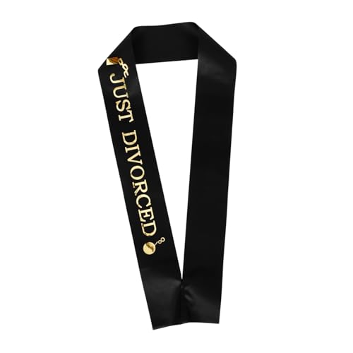 SOLUSTRE 5 Stück Teiliges Satin Schärpen für Scheidungsfeier Damen Dekorationen Stilvoll Langlebig Bequem Geeignet für Scheidungs und Single Partys für Geschiedene Frauen SOLUSTRE 5 Stück Teiliges Satin Schärpen für Scheidungsfeier Damen Dekorationen Stilvoll Langlebig Bequem Geeignet für Scheidungs und Single Partys für Geschiedene Frauen von SOLUSTRE