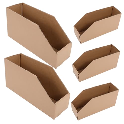 SOLUSTRE 5 Stück Teiliges Wellpappe Aufbewahrungsboxen mit Fächern Stabile Karton Sortierboxen für Kleinteile Multifunktionale Lagerbehälter zum Sortieren und Organisieren in Lager und SOLUSTRE 5 Stück Teiliges Wellpappe Aufbewahrungsboxen mit Fächern Stabile Karton Sortierboxen für Kleinteile Multifunktionale Lagerbehälter zum Sortieren und Organisieren in Lager und von SOLUSTRE