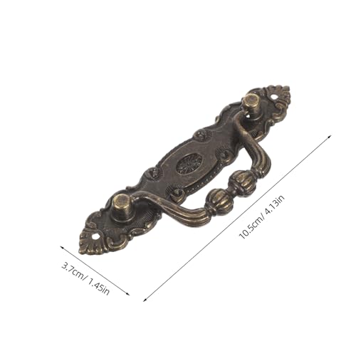 SOLUSTRE 5 Stück Vintage Schubladengriffe aus Robustem Legierungsmetall mit Antikem Bronze Finish Verdeckte Montage für Nahtlose Integration Klassischer Europäischer Stil Teiliges für SOLUSTRE 5 Stück Vintage Schubladengriffe aus Robustem Legierungsmetall mit Antikem Bronze Finish Verdeckte Montage für Nahtlose Integration Klassischer Europäischer Stil Teiliges für von SOLUSTRE