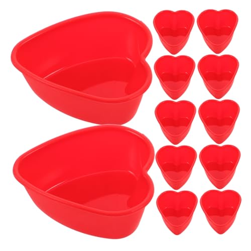 SOLUSTRE 50 Stück Herzförmige Silikon Backformen Kuchenformen Flexibel Antihaft für Cupcakes Pudding Gelee Valentinstag Party Backmold SOLUSTRE 50 Stück Herzförmige Silikon Backformen Kuchenformen Flexibel Antihaft für Cupcakes Pudding Gelee Valentinstag Party Backmold von SOLUSTRE