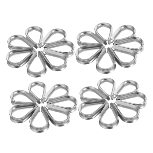 SOLUSTRE 50 Stück Schwere Edelstahl-drahtseilkauschen für Drahtseil Wetterfeste Rigging-kauschen für Industrie und Outdoor-belastungen SOLUSTRE 50 Stück Schwere Edelstahl-drahtseilkauschen für Drahtseil Wetterfeste Rigging-kauschen für Industrie und Outdoor-belastungen von SOLUSTRE