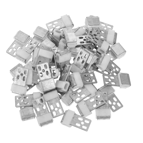 SOLUSTRE 50 Stück Sofa- Sofa-Verbindungsclips Polsternadeln Federverschlüsse für Polstermöbel Polsterschrauben Clips reparieren Stuhl Reparaturset Sofa-Clip Federstuhl Abs Silver von SOLUSTRE