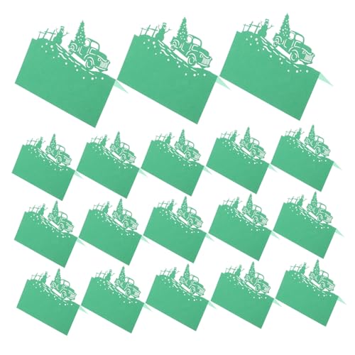 SOLUSTRE 50 Stück Weihnachts Tischkarten mit Schneemann Auto Motiv Filigranes Cutout Design Grün Festliche Platzkarten für Weihnachtsfeier Sitzplatzkarten für Große Partys SOLUSTRE 50 Stück Weihnachts Tischkarten mit Schneemann Auto Motiv Filigranes Cutout Design Grün Festliche Platzkarten für Weihnachtsfeier Sitzplatzkarten für Große Partys von SOLUSTRE