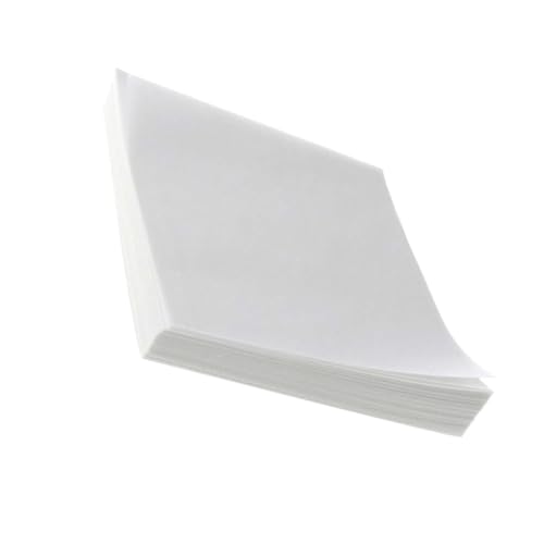 SOLUSTRE 500 Blatt Papier Wiegen Papierblatt Gewichte Zum Maßband Papier Laborwägepapier Papiergewicht Gewichtungssensor Muster Wiegendes Papier Waage Packen Weiß Quadrat Geschirrspülpapier von SOLUSTRE