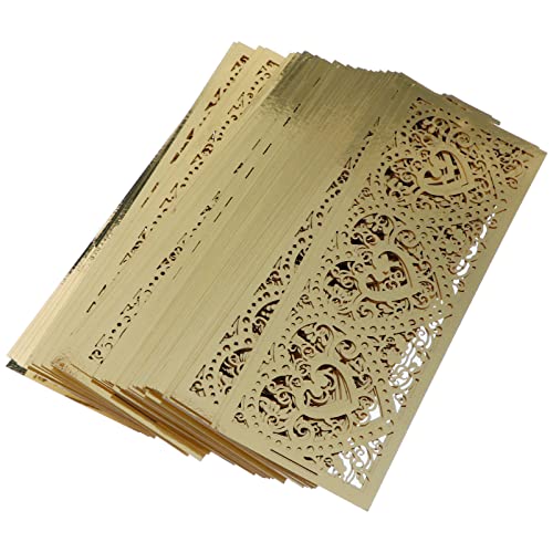 SOLUSTRE 50Stücke Goldene Papierlampen Wraps Hohlzylindrische Lampenschirme für LED Lichter Staubdichte Lichtschatten für Kreative Dekoration Exquisites für Familie SOLUSTRE 50Stücke Goldene Papierlampen Wraps Hohlzylindrische Lampenschirme für LED Lichter Staubdichte Lichtschatten für Kreative Dekoration Exquisites für Familie von SOLUSTRE