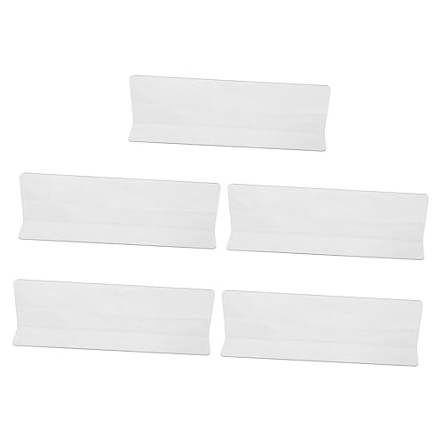 SOLUSTRE 5Stücke PVC Regalteiler für Supermärkte Förmige Trennwände zur Warenorganisation ohne Magnet und Langlebig für Lagerregale von SOLUSTRE