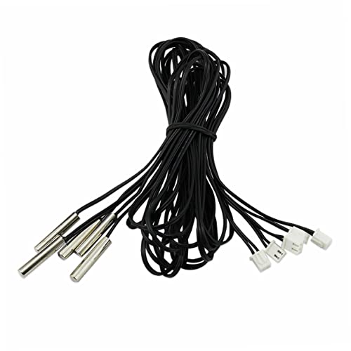 SOLUSTRE 5st Pt1000 Temperatursensor Thermistor Wärmesensoren Temperaturwandler Temperatursensorsonde Wasserdicht Sender 10k von SOLUSTRE
