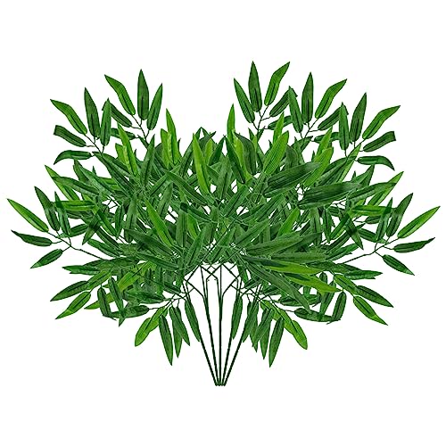 SOLUSTRE 5stücke Simulierte Bambusblätter Künstliche Zweige Haushaltsdekorationen Hauslieferungen Bambusblatt-imitat Lebensechte von SOLUSTRE