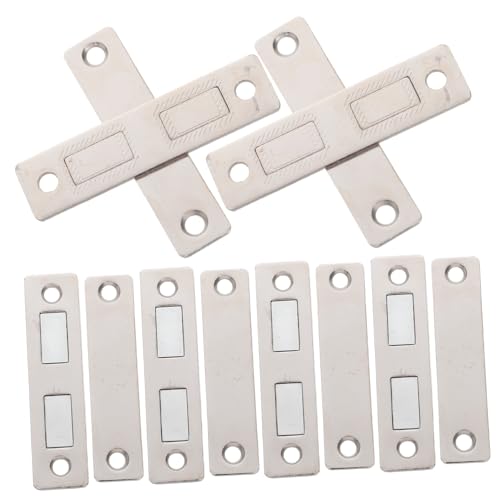 SOLUSTRE 6 Stück Edelstahl Unsichtbare Magnetschnäpper für Schranktüren Robuste Magnetische Türverschlüsse für Küchenschränke und Kleiderschränke Langlebig Einfache Montage Verdeckter von SOLUSTRE