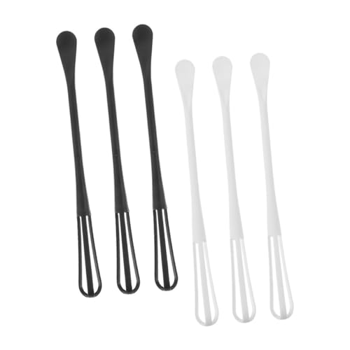 SOLUSTRE 6 Stück Mini Handrührer Tragbarer Eier Schneebesen mit Löffelfunktion zum von Eiern Teig und Saucen und Leicht und Handlich für Küche von SOLUSTRE