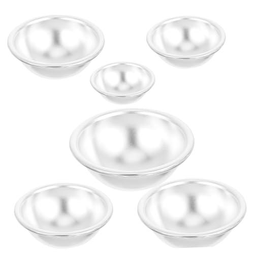SOLUSTRE 6 Stück Teiliges DIY Backform aus Hochwertiger Aluminiumlegierung Kugelförmige Back Badebombenformen in Verschiedenen Langlebig Leicht zu Reinigen für Kuchen Badebomben und SOLUSTRE 6 Stück Teiliges DIY Backform aus Hochwertiger Aluminiumlegierung Kugelförmige Back Badebombenformen in Verschiedenen Langlebig Leicht zu Reinigen für Kuchen Badebomben und von SOLUSTRE