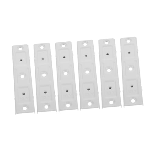 SOLUSTRE 6 Stück Teiliges Eckverbinder Weiß für Gardinenschienensystem Flexibler Decken und Wandmontage Befestigungsclip Erweiterter Vorhangschienenverbinder für Raumteiler Einfache von SOLUSTRE