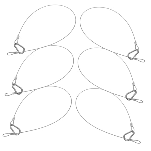 SOLUSTRE 6 Stück Teiliges Edelstahl Sicherheitskabel mit Doppelösen Hochfestes Bruchsicheres Stahlseil Vielseitig Einsetzbar für Bau und Installation Einfache Montage Flexible Lange SOLUSTRE 6 Stück Teiliges Edelstahl Sicherheitskabel mit Doppelösen Hochfestes Bruchsicheres Stahlseil Vielseitig Einsetzbar für Bau und Installation Einfache Montage Flexible Lange von SOLUSTRE