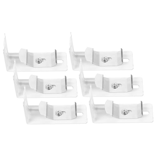 SOLUSTRE 6 Stück Teiliges Förmiges Metall Befestigungswinkel für Senkrechte Jalousien Korrosionsbeständig Kompakt und Verstellbar Geeignet für Wohn und Arbeitsräume zur Deckenmontage von SOLUSTRE 6 Stück Teiliges Förmiges Metall Befestigungswinkel für Senkrechte Jalousien Korrosionsbeständig Kompakt und Verstellbar Geeignet für Wohn und Arbeitsräume zur Deckenmontage von von SOLUSTRE