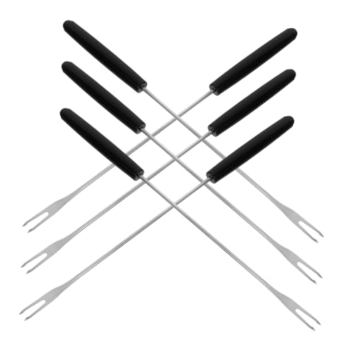 SOLUSTRE 6 Stück Teiliges Fonduegabel Edelstahl mit Ergonomischem Rutschfestem Griff für Käsefondue Schokolade Marshmallows und Obst Hitzebeständig Langlebig Komfortabel für Lange Nutzung SOLUSTRE 6 Stück Teiliges Fonduegabel Edelstahl mit Ergonomischem Rutschfestem Griff für Käsefondue Schokolade Marshmallows und Obst Hitzebeständig Langlebig Komfortabel für Lange Nutzung von SOLUSTRE