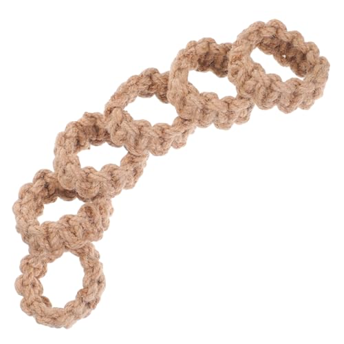 SOLUSTRE 6 Stück Teiliges Handgewebter Jute Serviettenringe Rustikal und Vintage Praktische Serviettenhalter Boho Landhausstil für Hochzeitsfeiern und Festliche Tischdekoration von SOLUSTRE