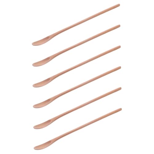 SOLUSTRE 6 Stück Teiliges Holzlöffel mit Langem Griff Multifunktionale Rührlöffel aus Holz für Kaffee Honig und Desserts Leicht Geruchsresistent für Hohe Tassen und Einfach zu Reinigen SOLUSTRE 6 Stück Teiliges Holzlöffel mit Langem Griff Multifunktionale Rührlöffel aus Holz für Kaffee Honig und Desserts Leicht Geruchsresistent für Hohe Tassen und Einfach zu Reinigen von SOLUSTRE